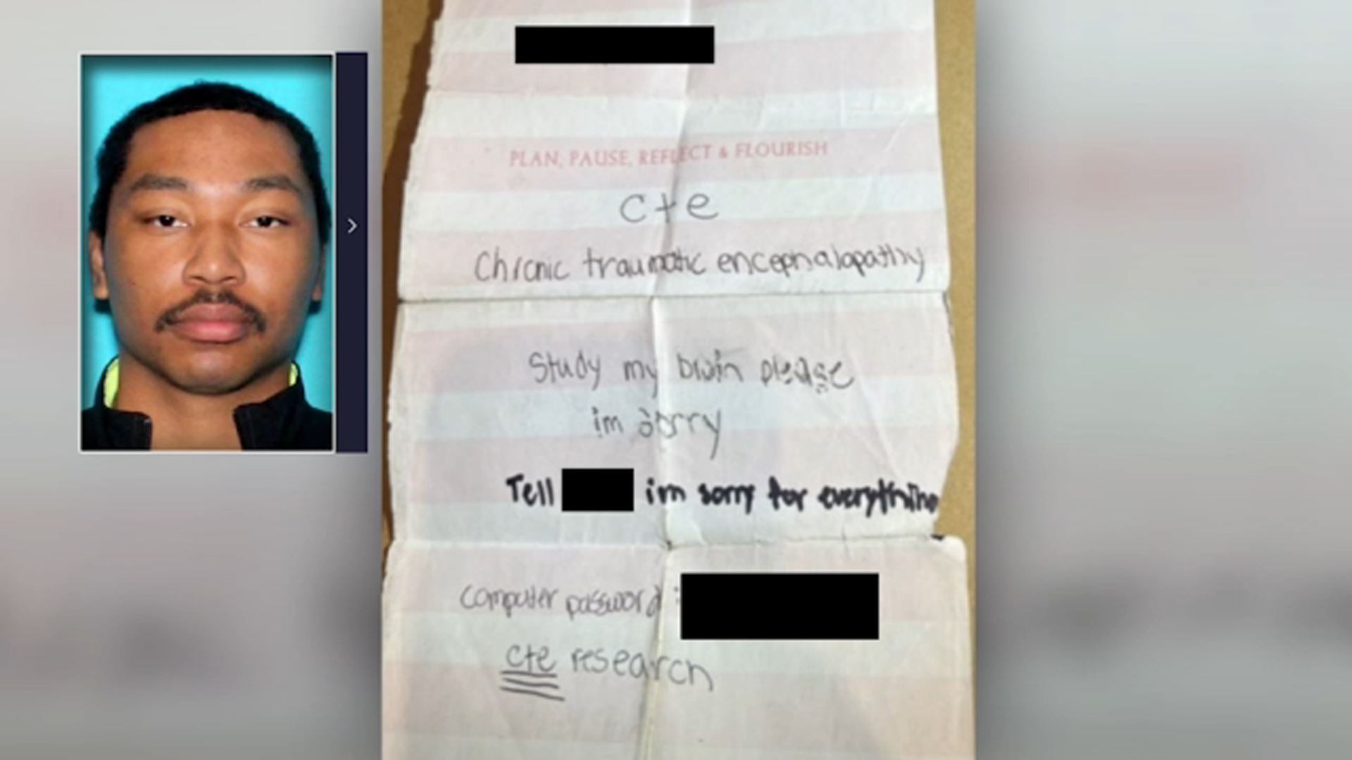 Manhattan shooting suspect claimed to have CTE, mentioned NFL in note, sources say
