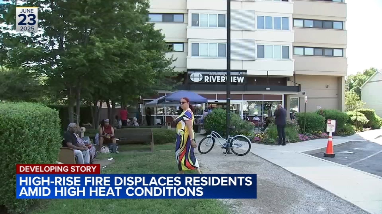 High-rise fire in Philadelphia's Queen Village displaces residents amid high heat conditions