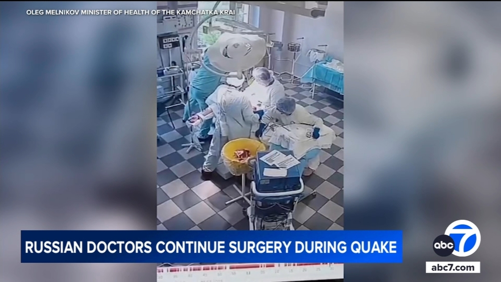 Russian doctors continue surgery during massive earthquake