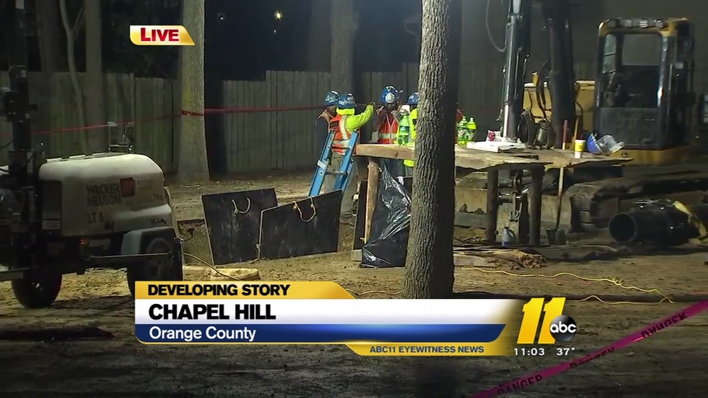 Work going through the night to fix water main