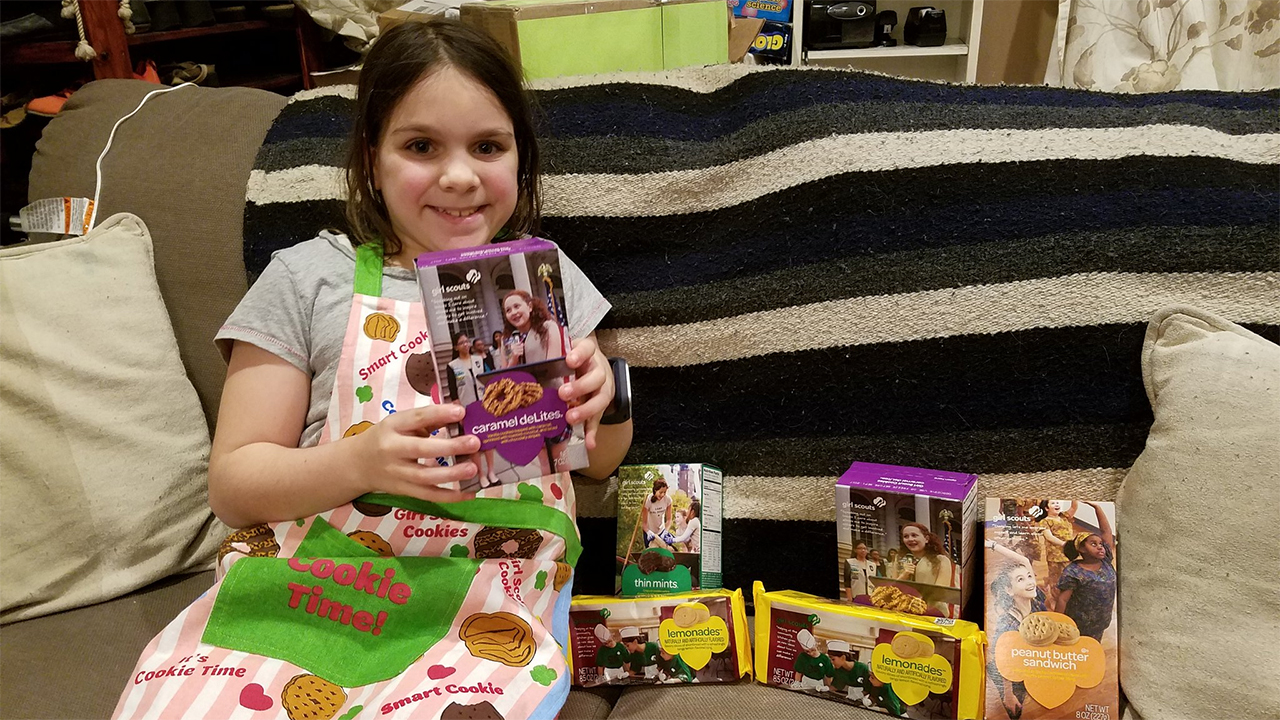 Girl Scout receiving outpouring of donations