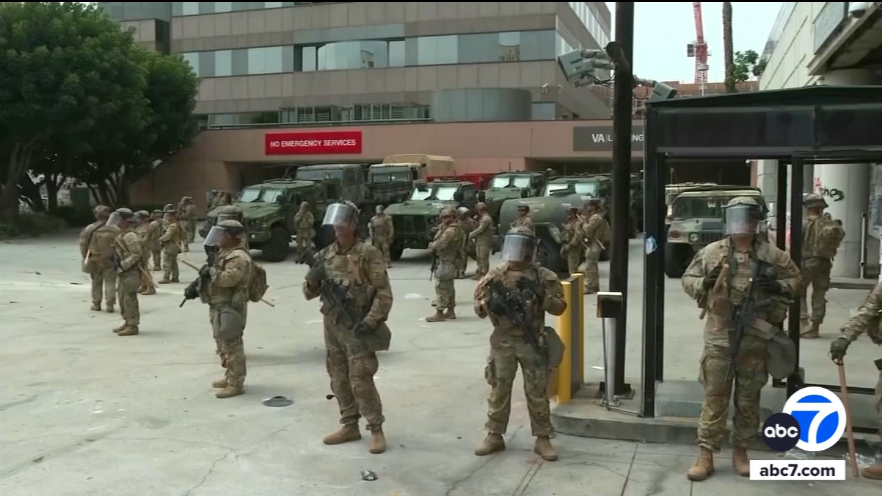 Another 1,350 National Guard troops leaving LA, Pentagon says