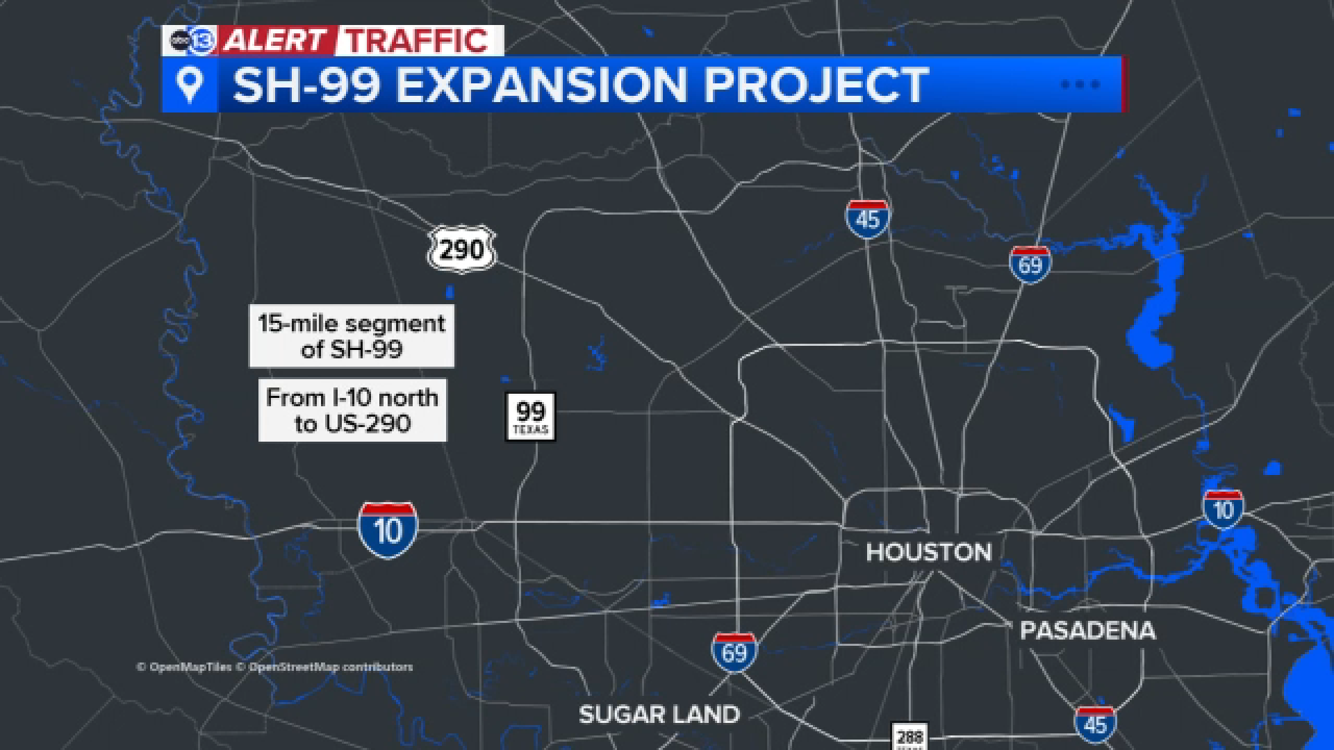 Texas Department of Transportation making plans for State Highway 99  expansion from Katy to Cypress - ABC13 Houston