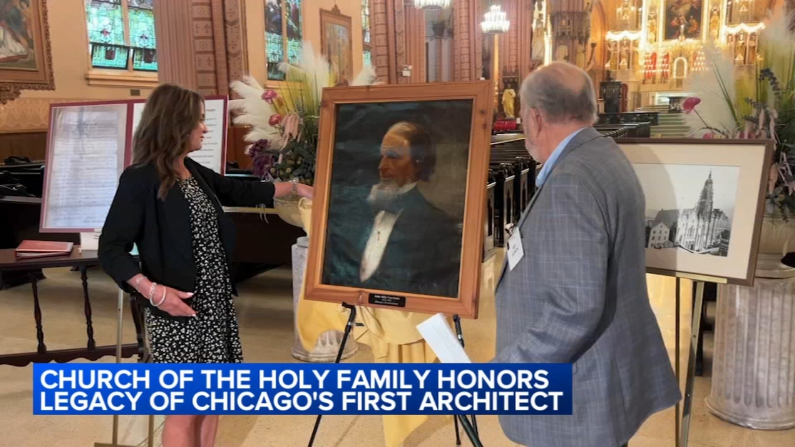 Church of the Holy Family honors John Mills Van Osdel, Chicago's first architect