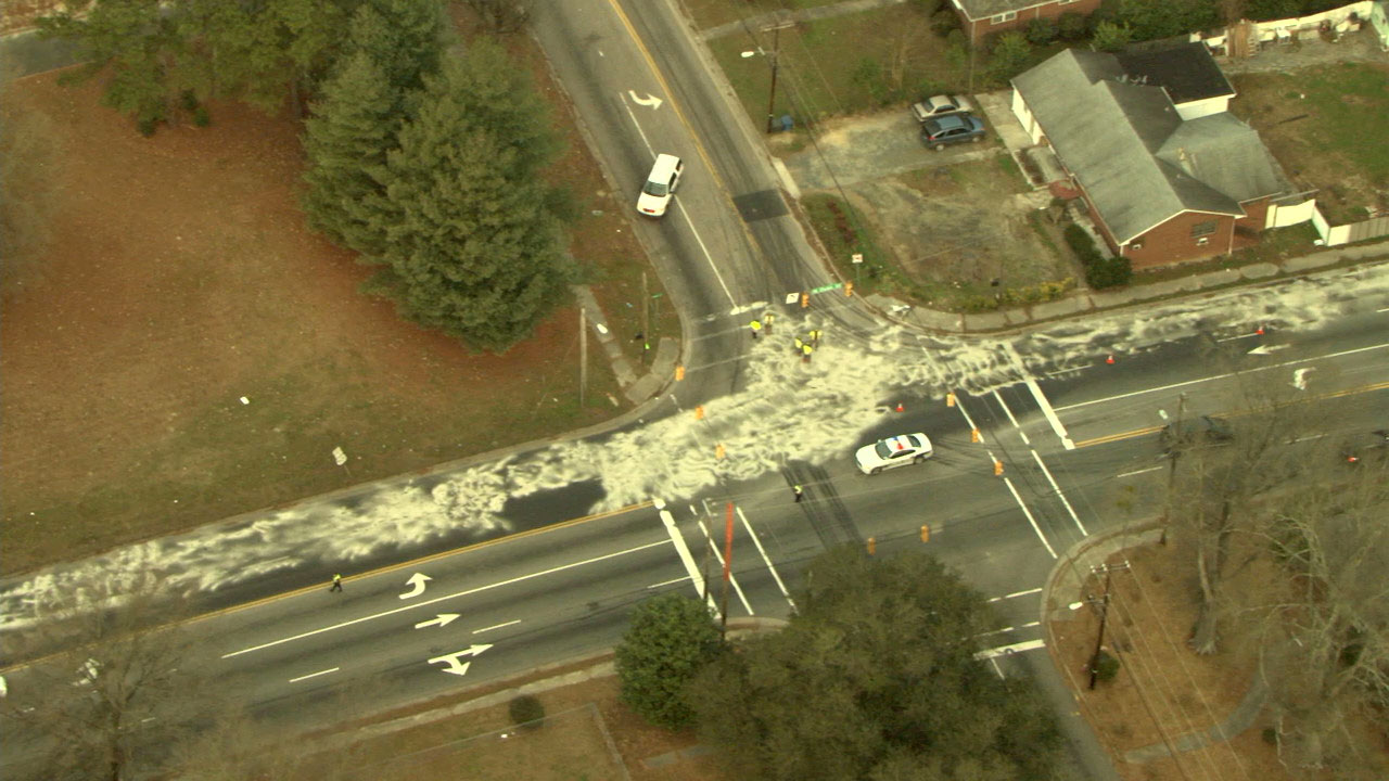 Large fuel spill in Durham