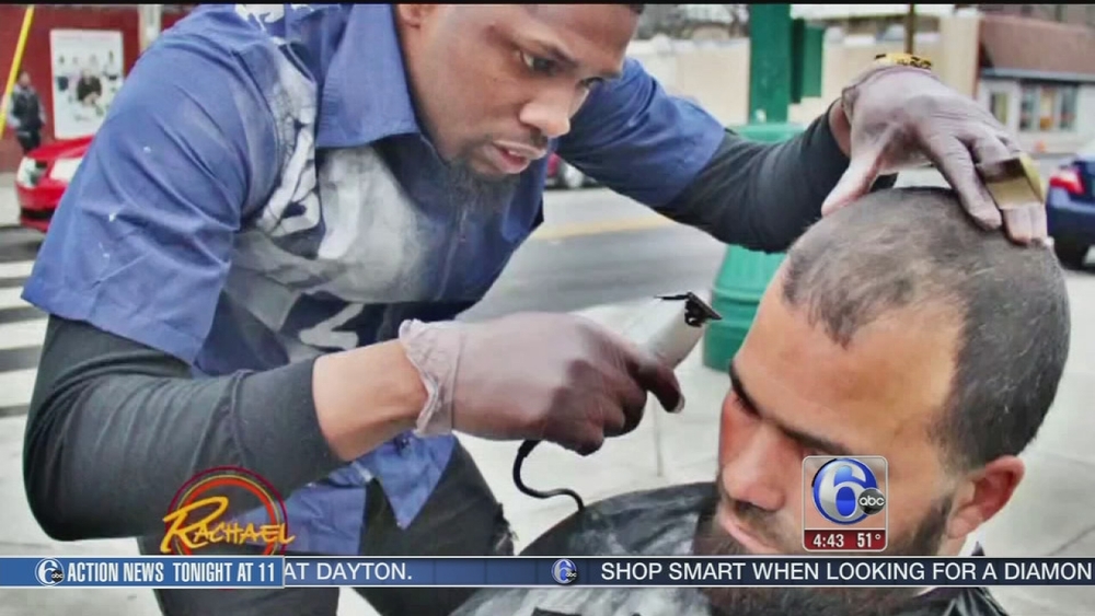Local barber spreading kindness with free haircuts for homeless