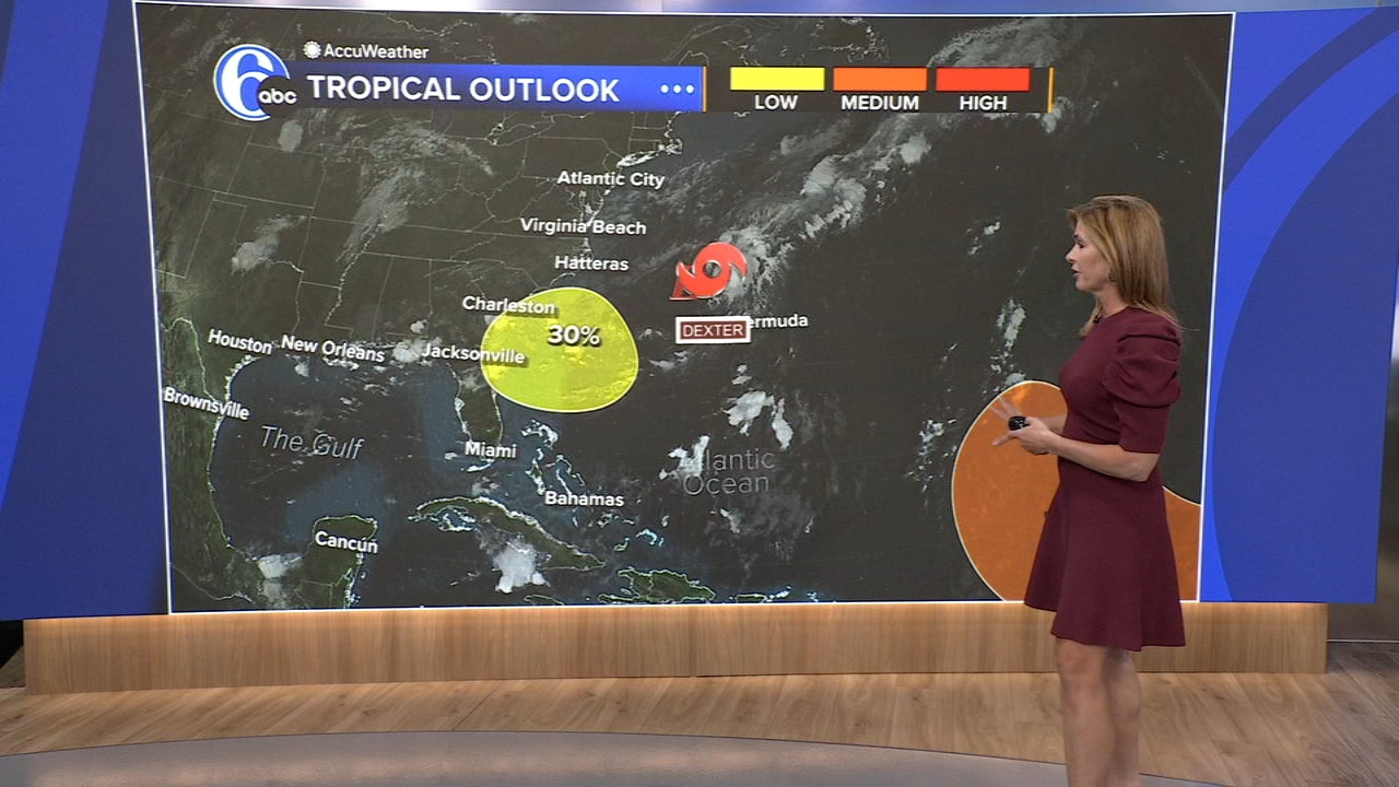 Tropical Storm Dexter churns in the Atlantic, but it's expected to move away from the US coast