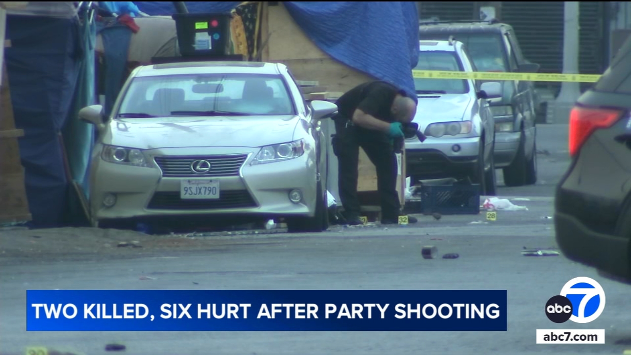 2 dead, 6 injured in mass shooting after party in DTLA