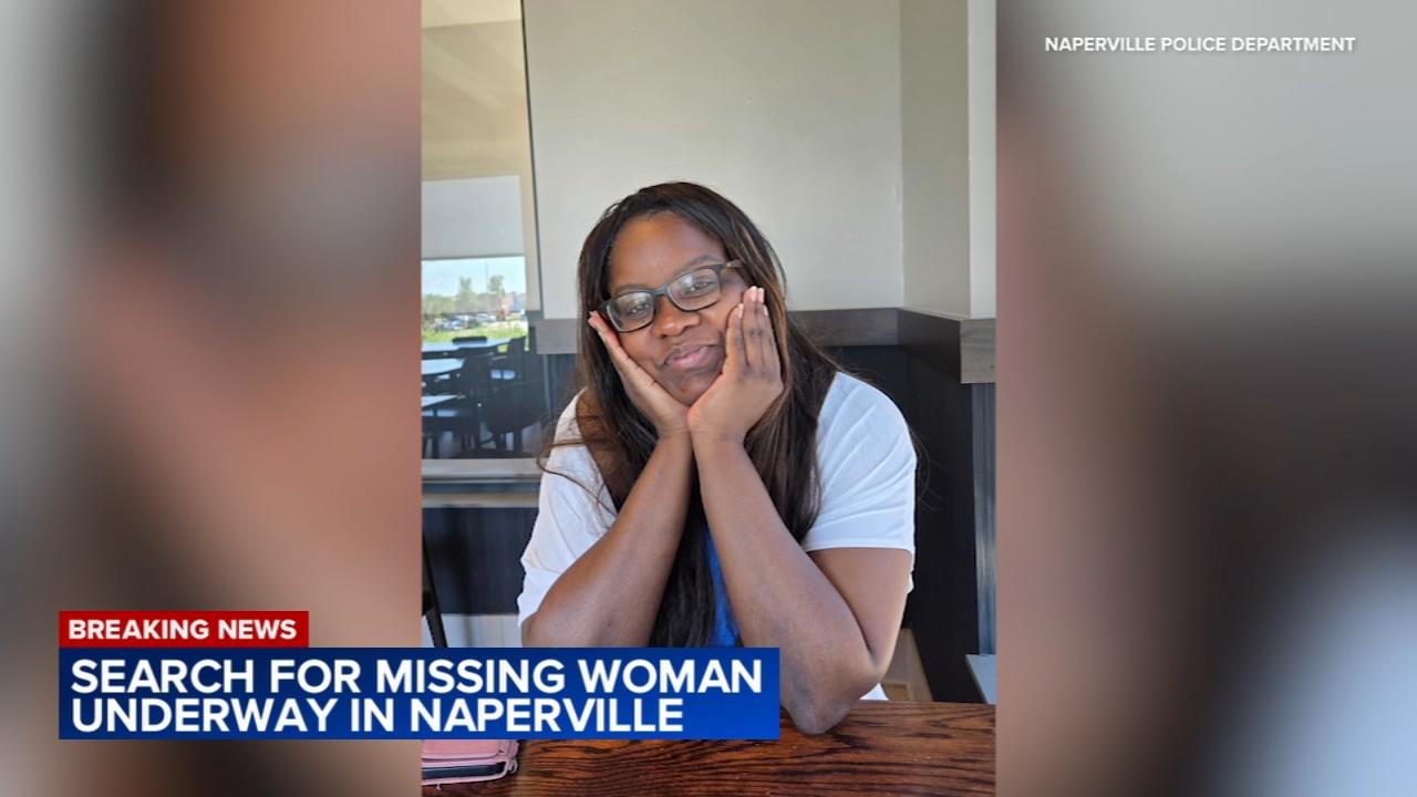 There is a large-scale search Monday for a missing woman in Naperville.