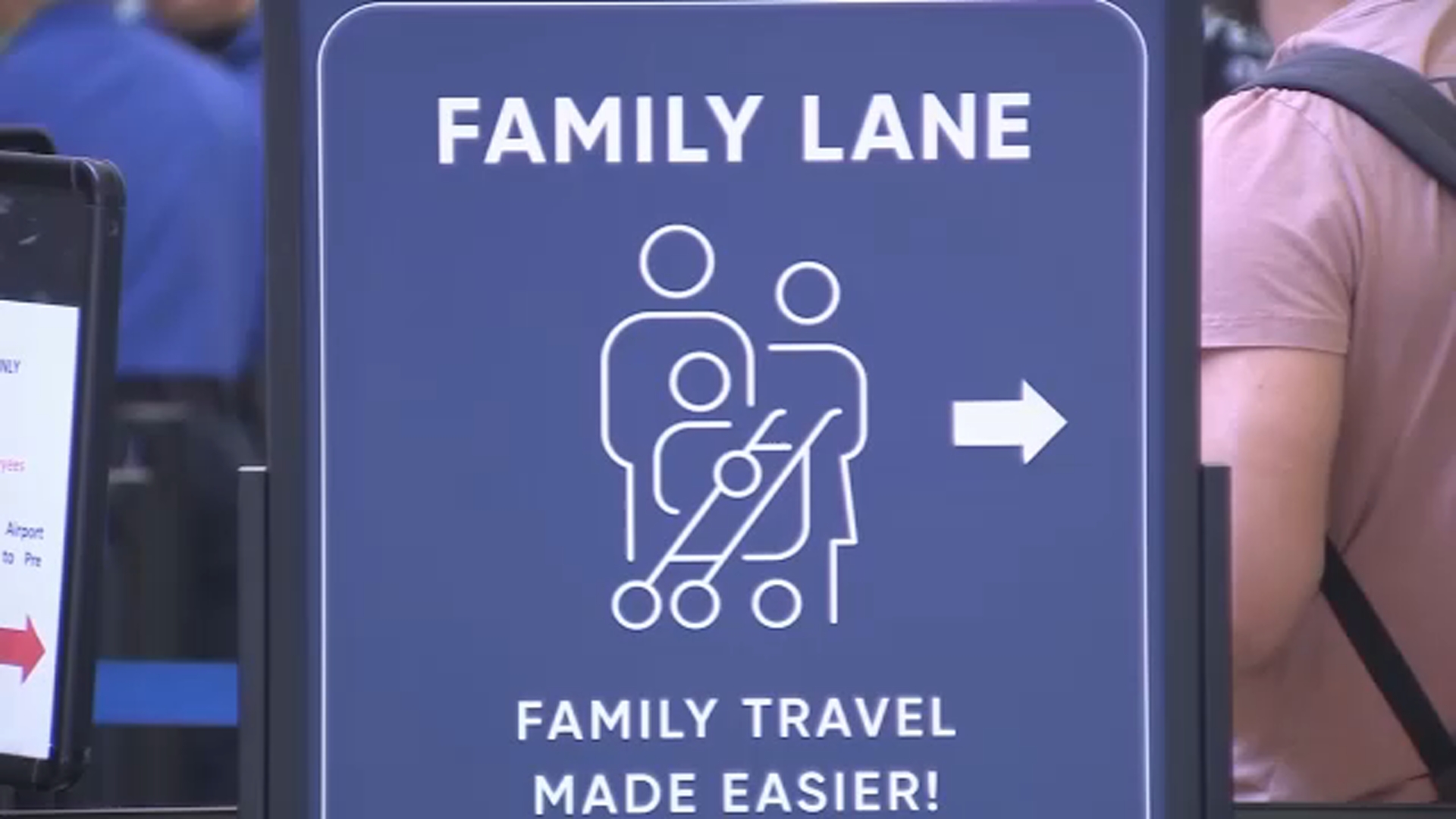 TSA expands security checkpoint lanes for families with children and military members