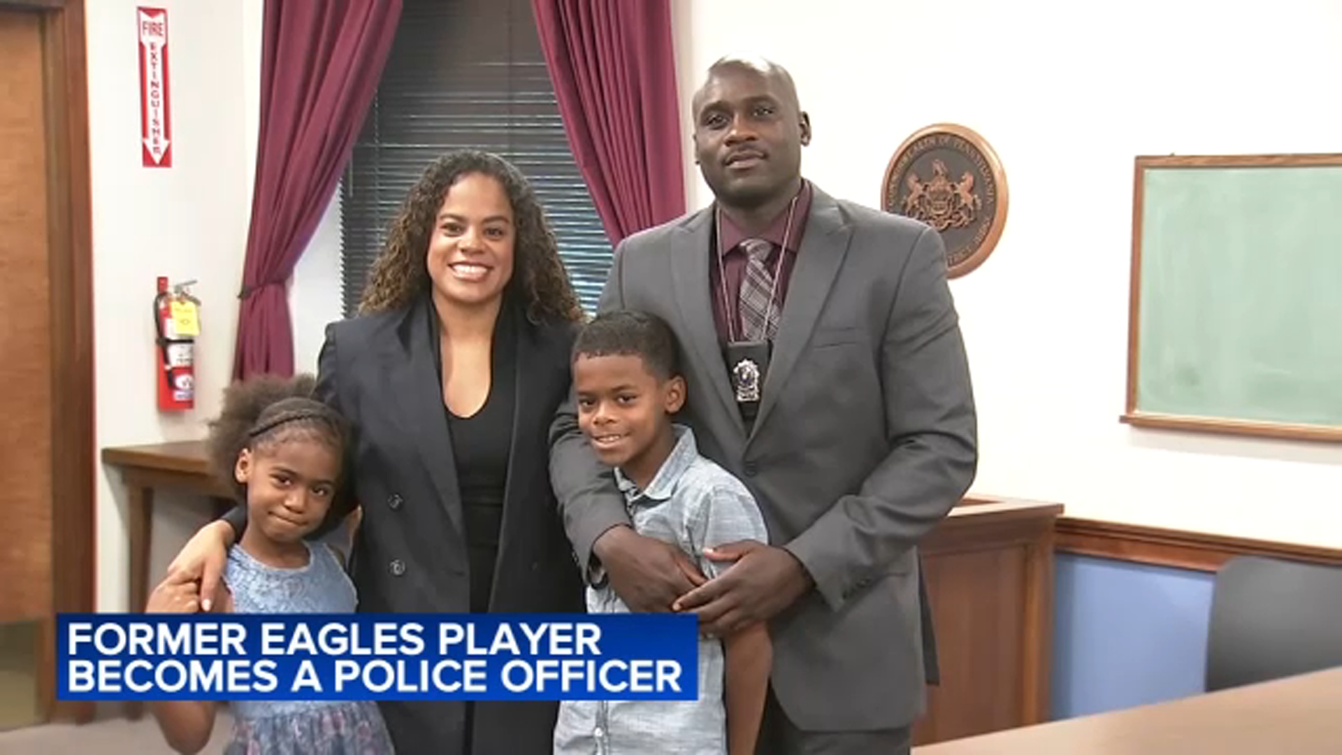 Former Eagles Player Becomes Police Officer