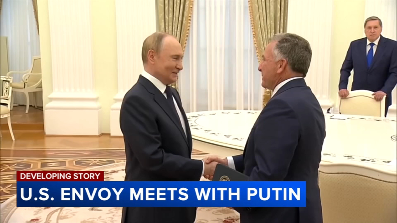 Trump's envoy meets Putin ahead of Russia-Ukraine peace deadline, the Kremlin says