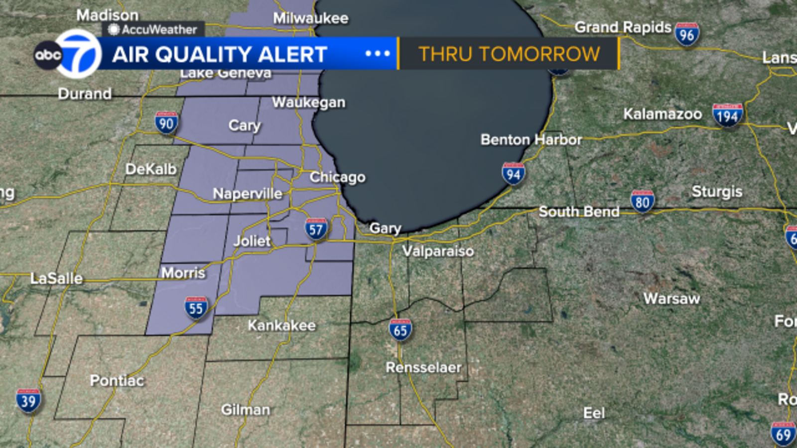 What is the air quality in Chicago today? Alert extended through ...