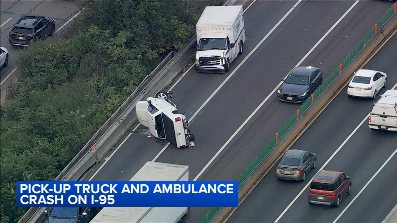 Ambulance, truck involved in crash on I-95 NB, near Old Bridge Street exit