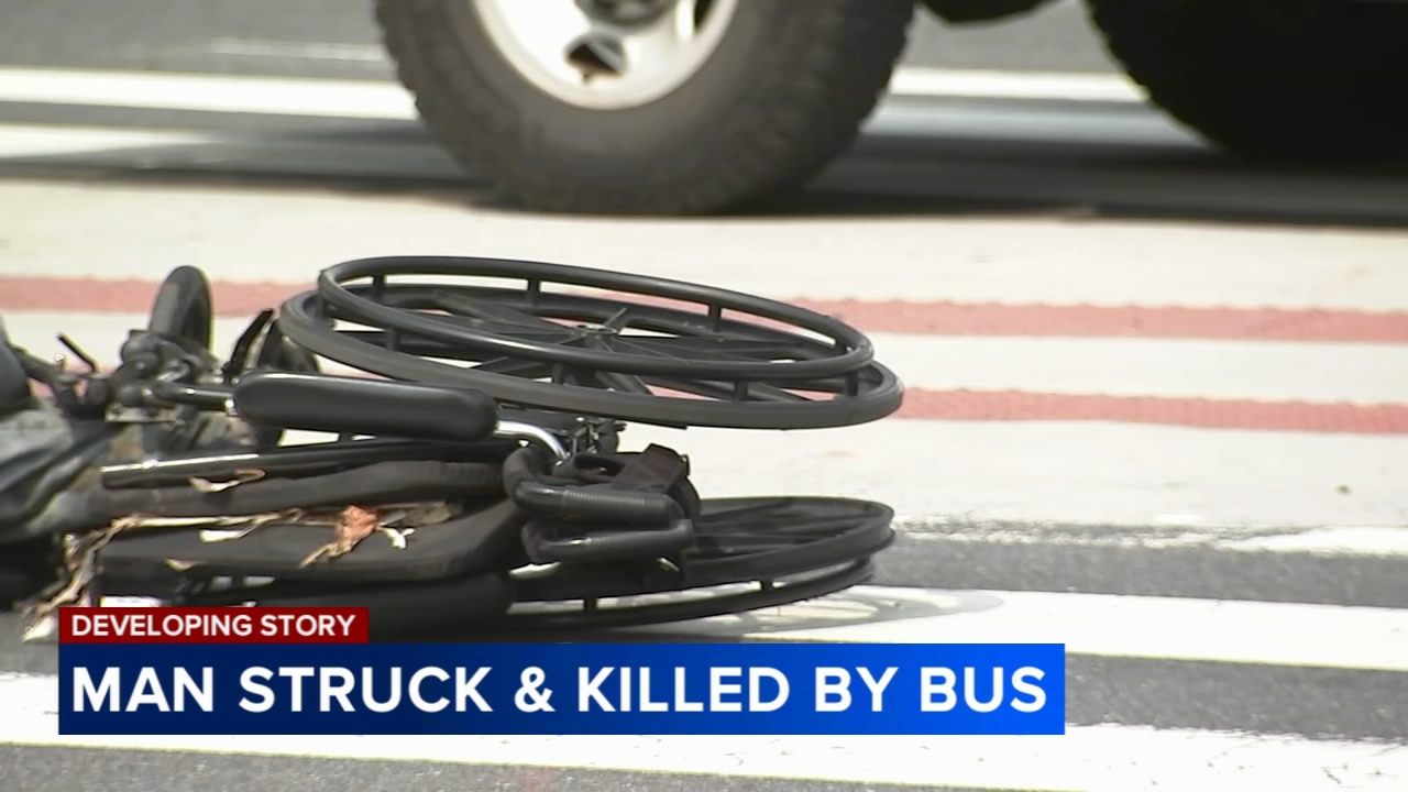 Man in wheelchair fatally struck by bus in Philadelphia's University City section