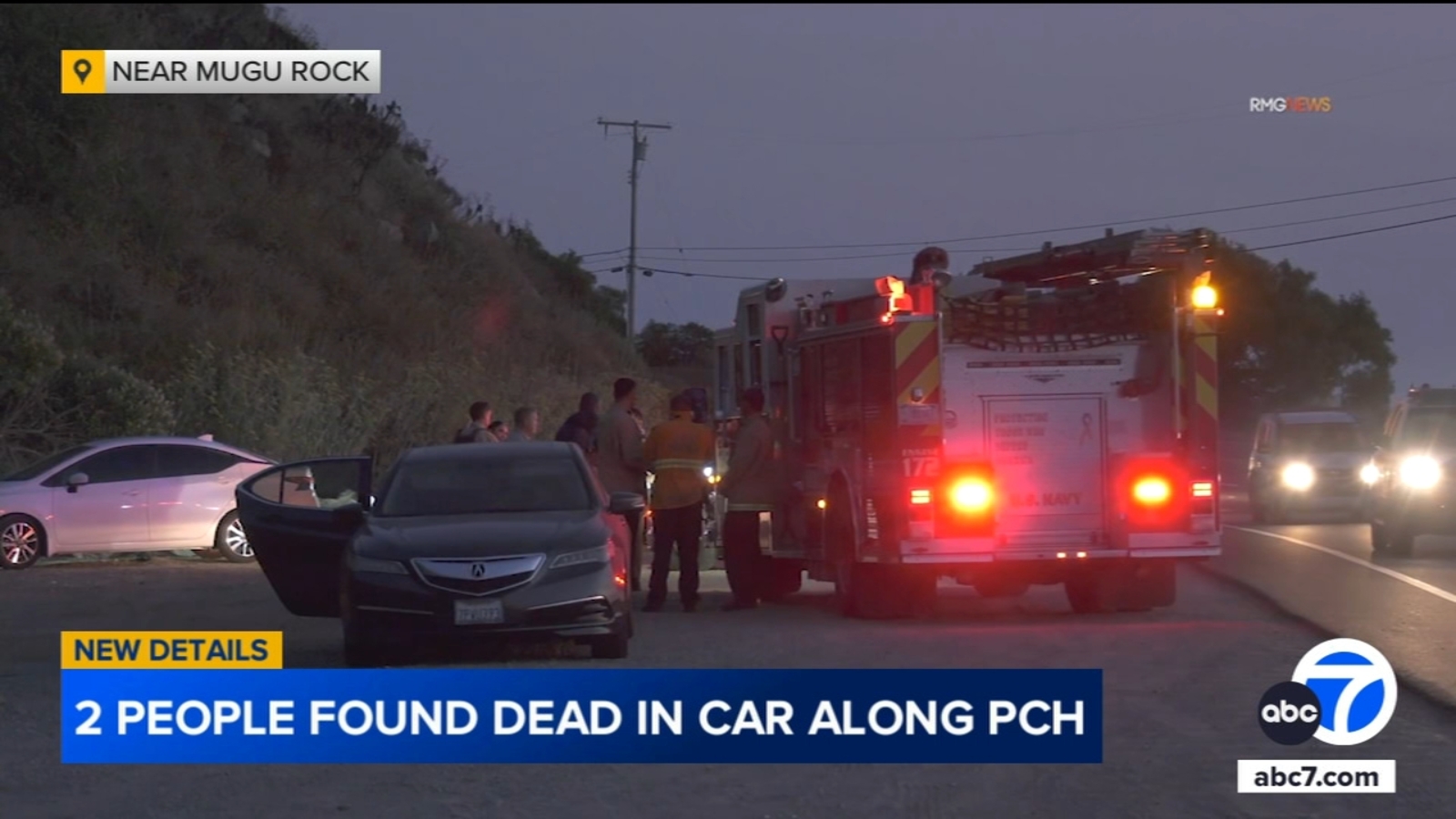 Man and woman found dead in car along PCH near Mugu Rock