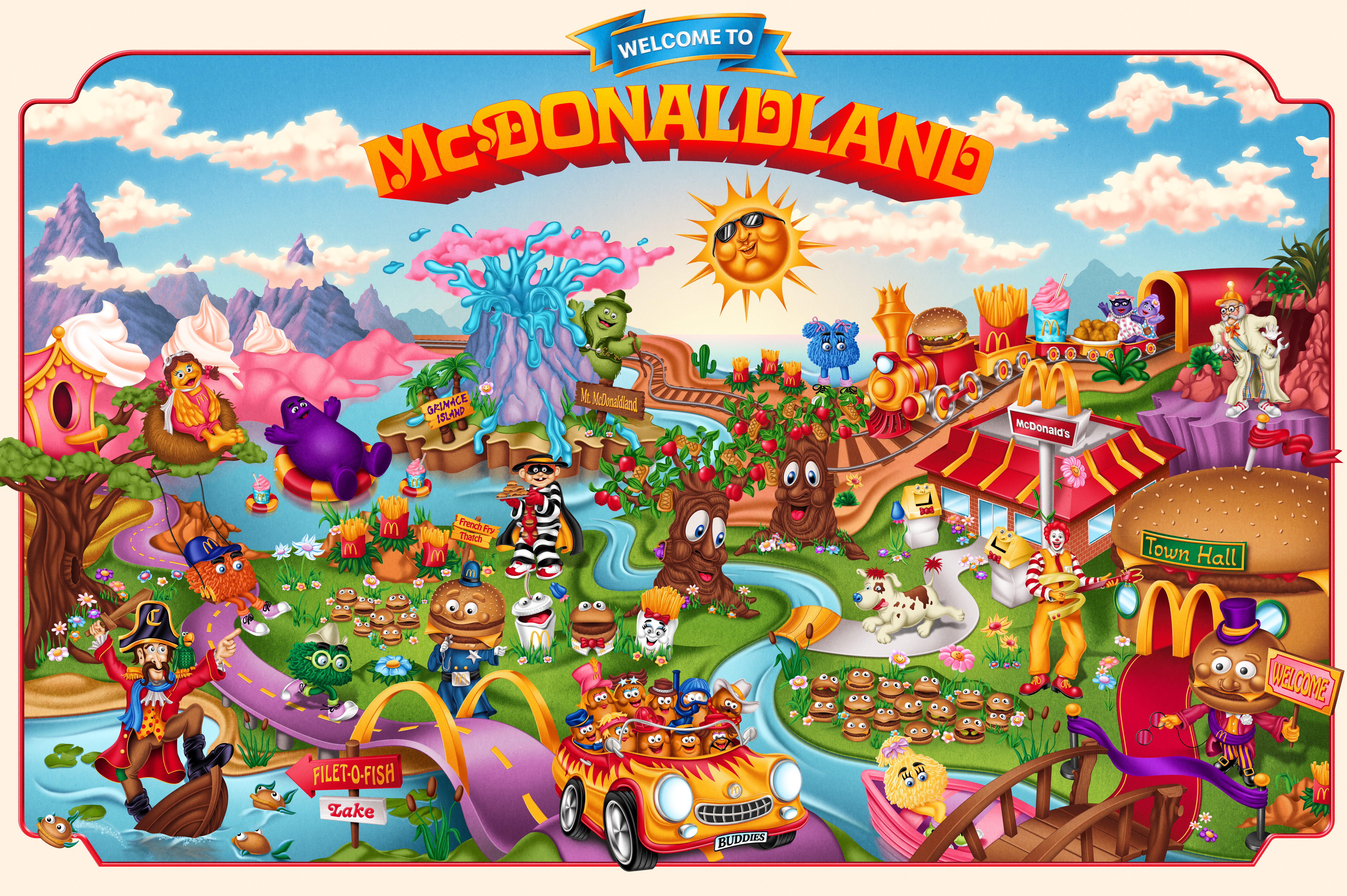 This map of McDonaldland is a nostalgic trip back in time