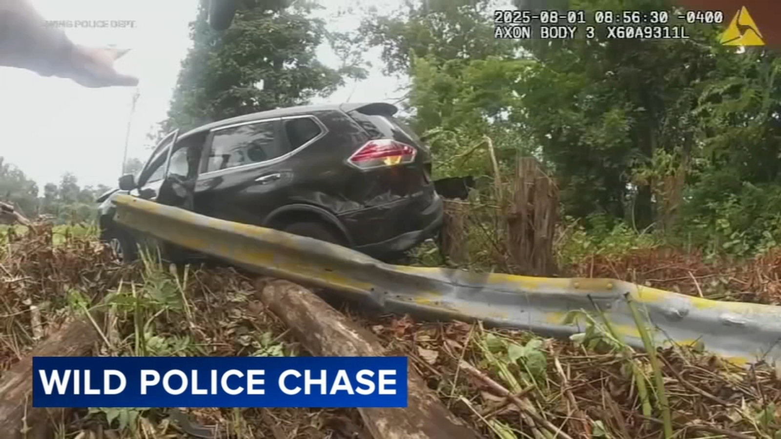 Suspect crashes after leading police on chase through 3 New Jersey towns