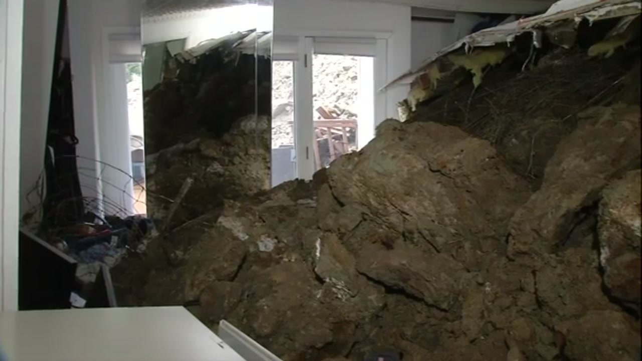 Orinda home severely damaged by mudslide, no one injured 
