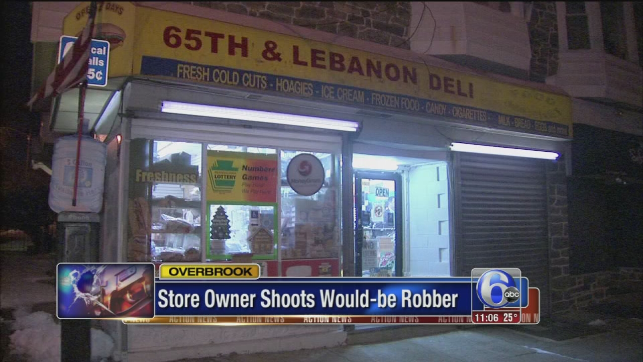 Store owner shoots would-be robber in Overbrook