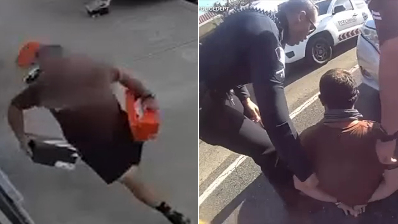 Video shows wild arrest of shoplifting, carjacking suspect in Chino