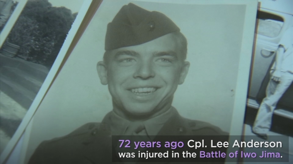 WWII veteran gets surpise Purple Heart 70 years later