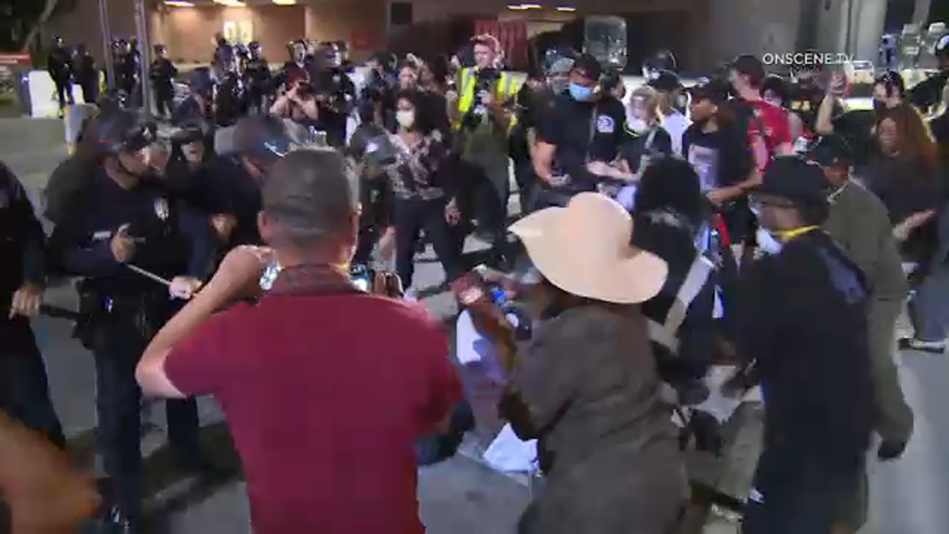 16 people cited after unlawful assembly declared during DTLA protest