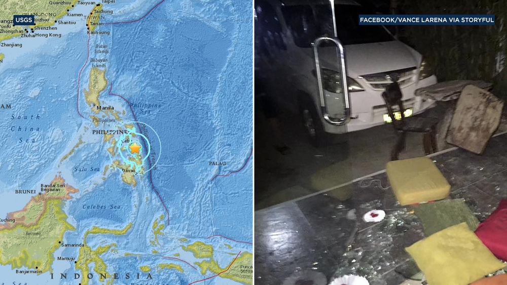 6.5-M earthquake hits Philippines, killing at least 3, injuring 80