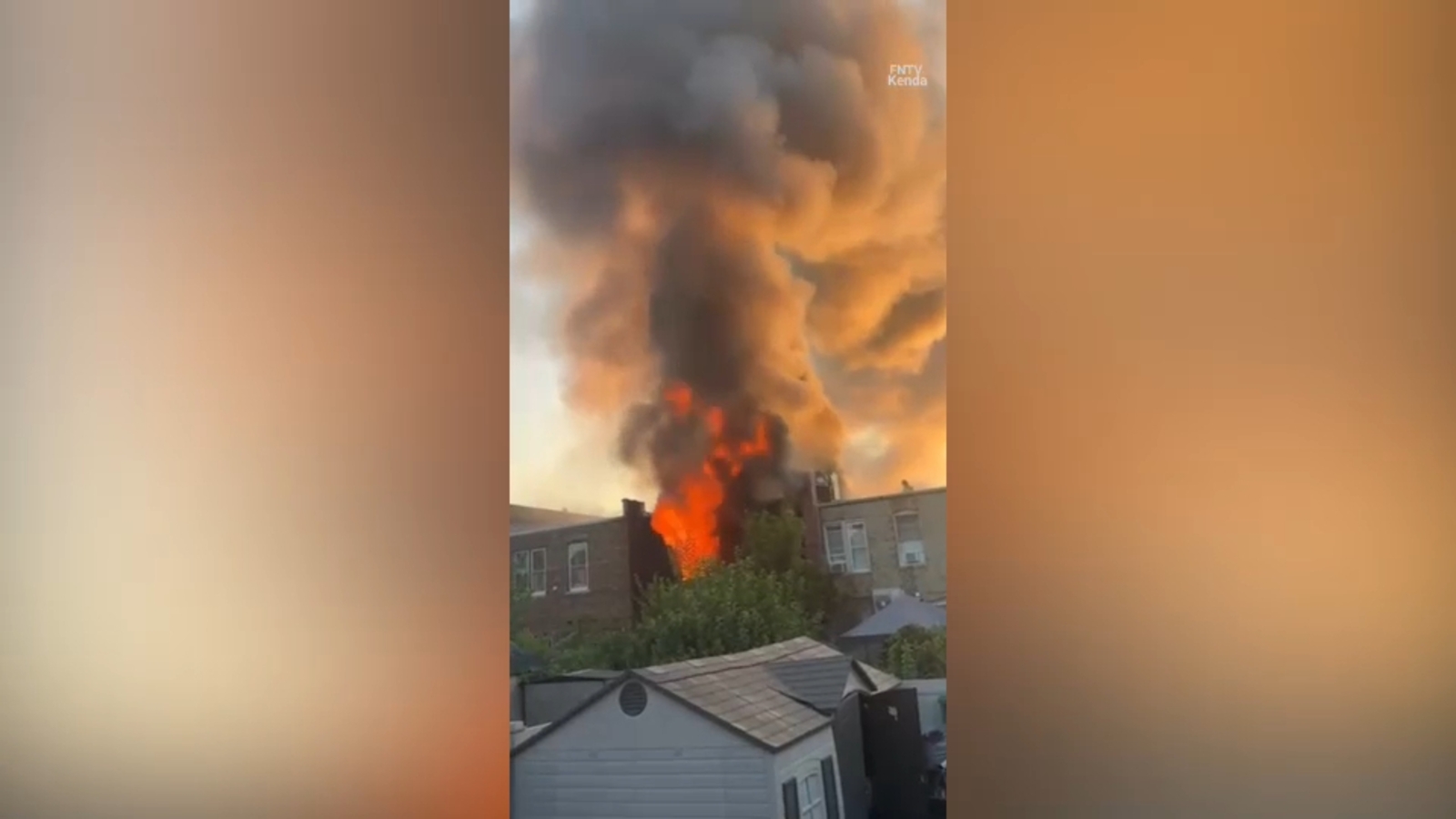 5 firefighters injured while battling massive fire in Jamaica, Queens ...