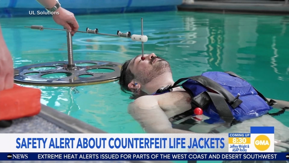 RTP testing lab talks legitimate vs counterfeit life jackets on GMA