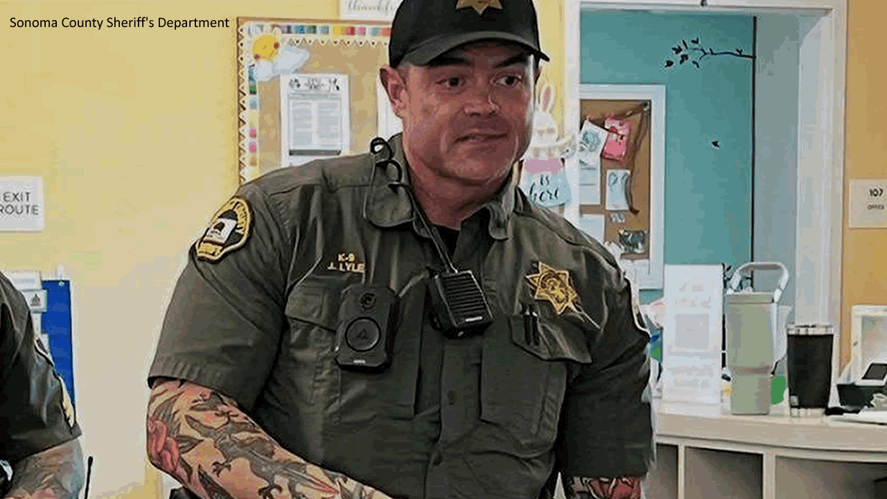 This is an undated image of Jeremy Lyle, Sonoma County Sheriff's Deputy.