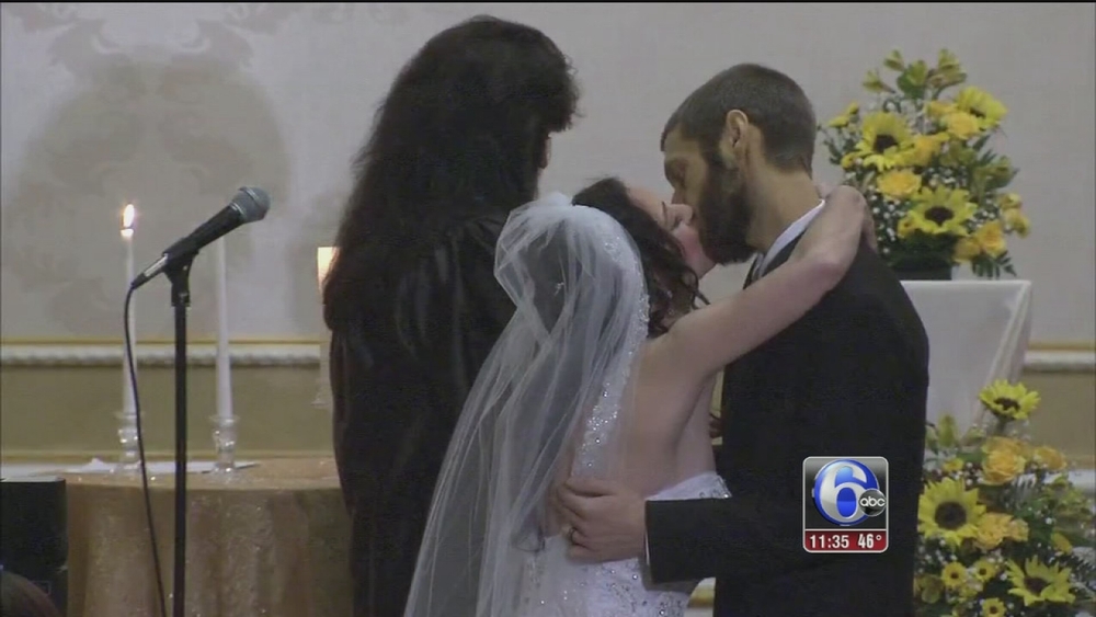 NJ couple who battled cancer together tie knot