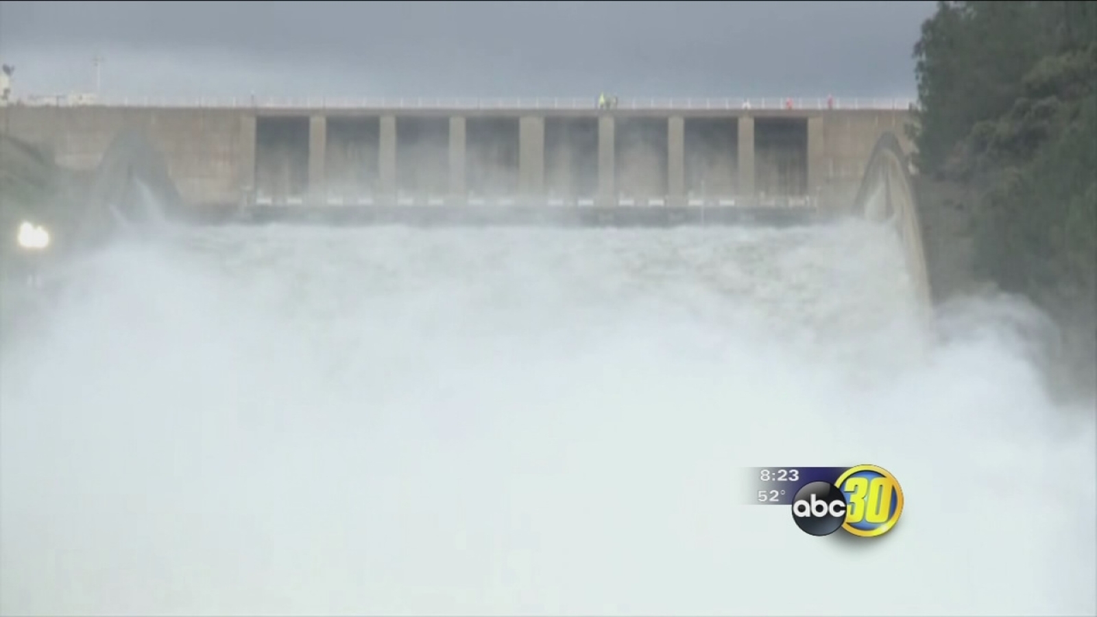 Oroville Dam's emergency spillway utilized for first time in 48year