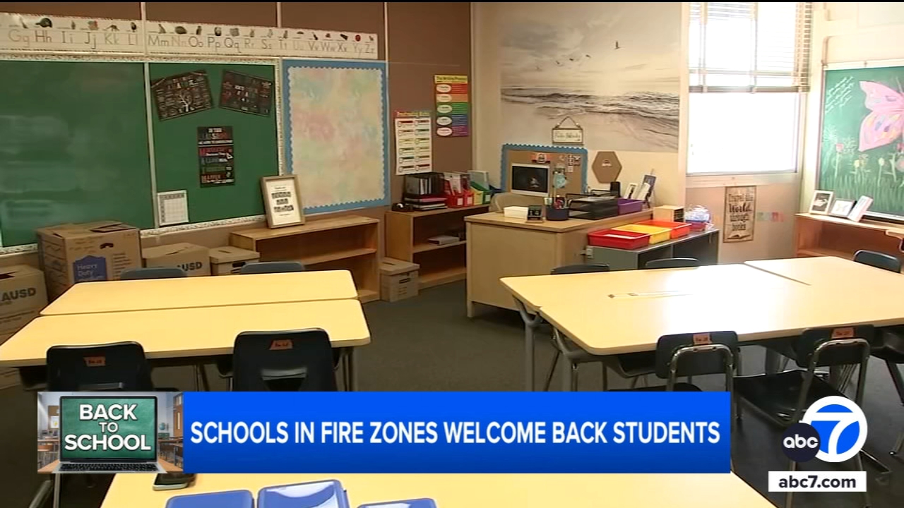 Schools damaged by LA fires welcome back students for new school year