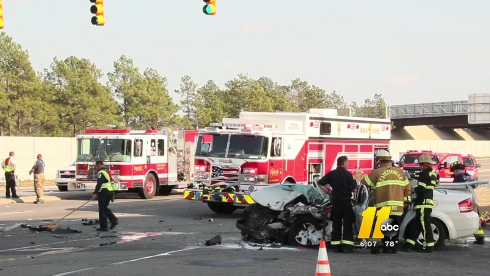 7 rushed to hospital after Fayetteville collision - ABC11 Raleigh-Durham