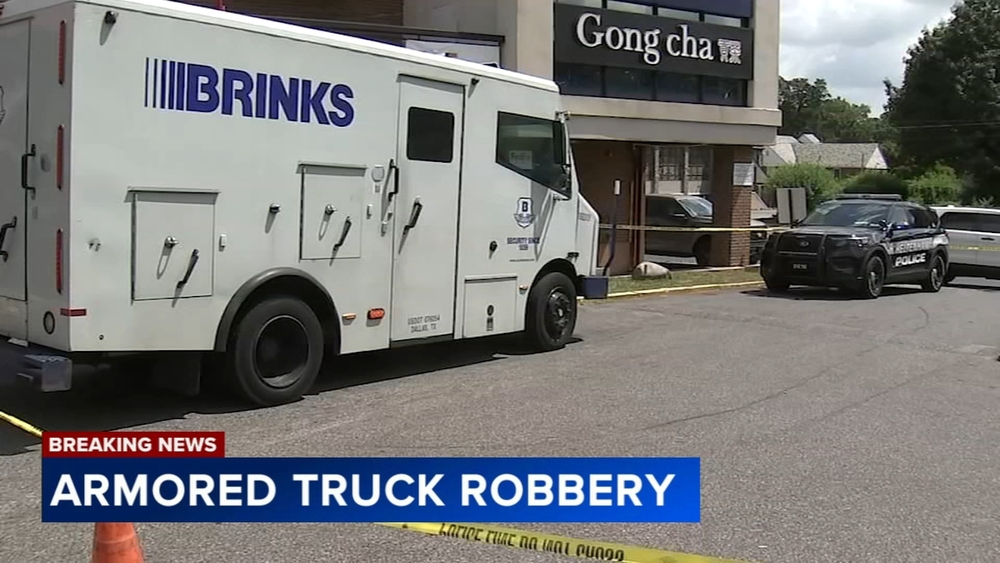 Thieves make off with more than half a million dollars after armored truck heist in Cheltenham, Pa.