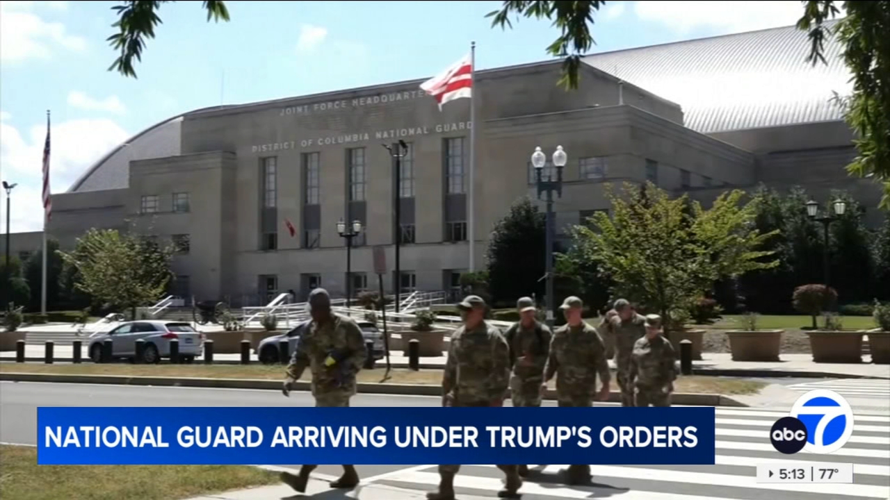 National Guard troops report to DC after Trump declares emergency