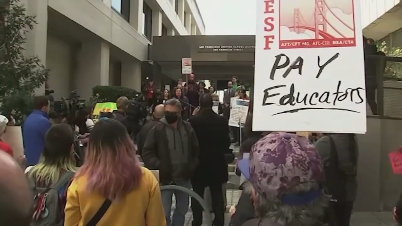 SFUSD educators hold protest as some still missing back pay