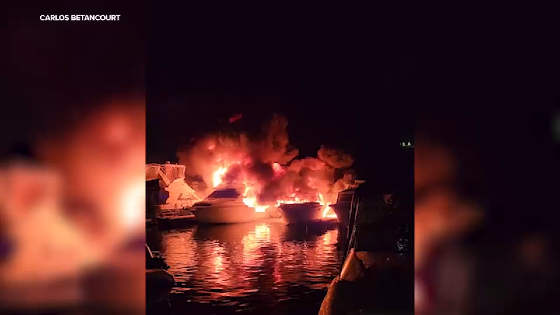 3 injured after several boats go up in flames at Marina in the Rockaways