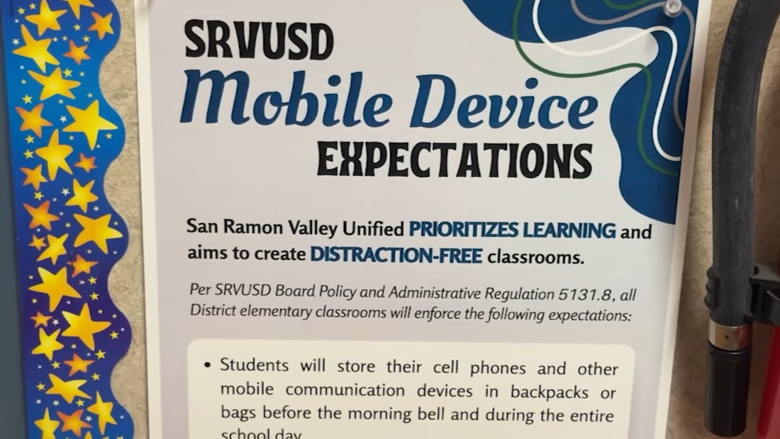 New cellphone ban goes into effect for San Ramon Valley Unified School District on 1st day of school