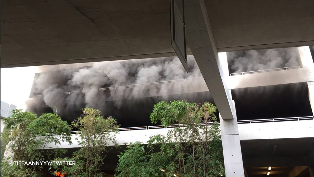 Disneyland parking garage fire damages 9 cars