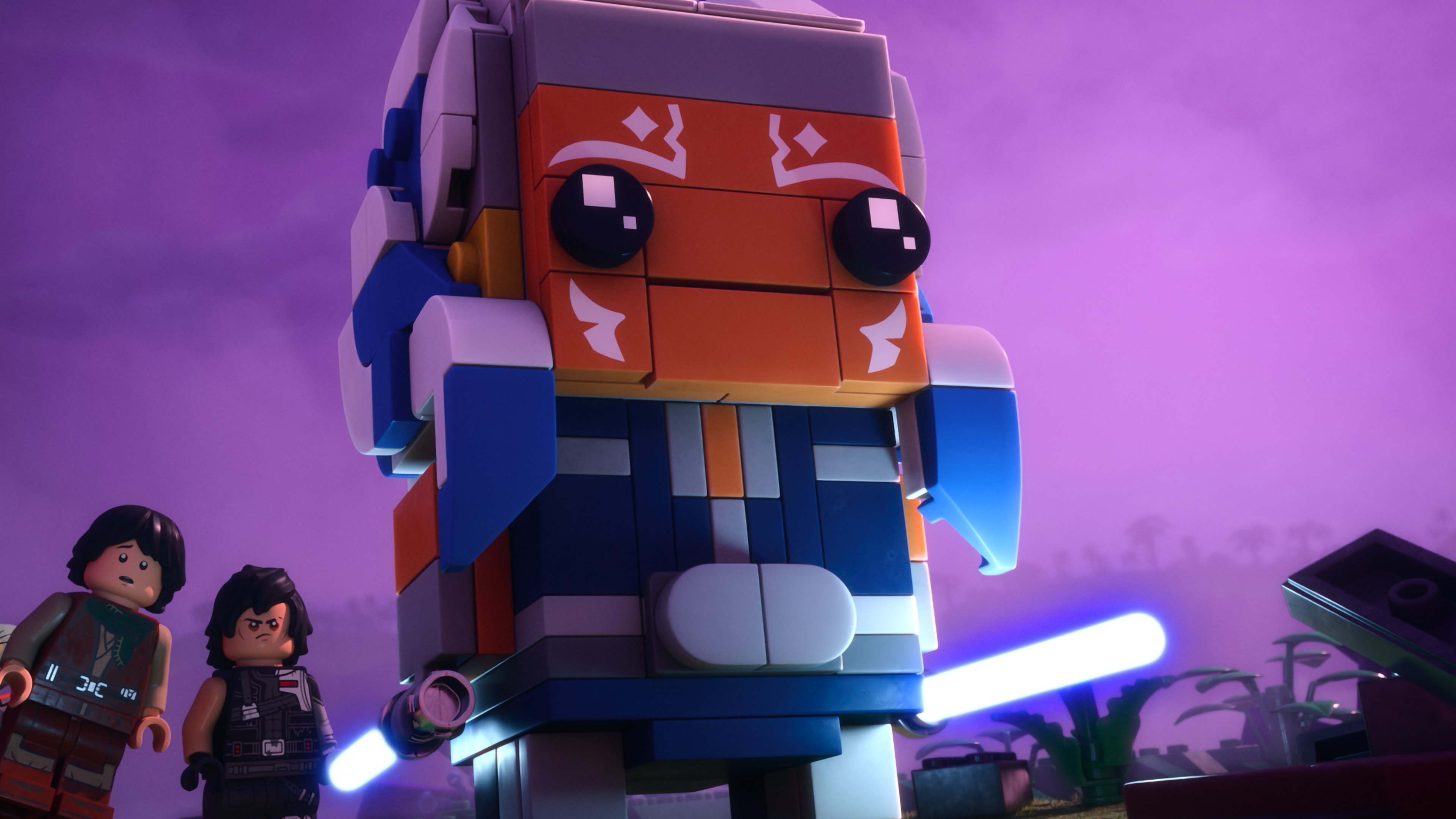An animated Ahsoka Tano is shown from "LEGO Star Wars: Rebuild the Galaxy."