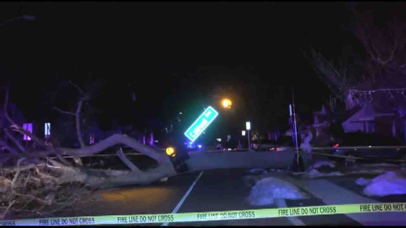 Strong winds cause downed trees and power lines in NY area - ABC7 New York