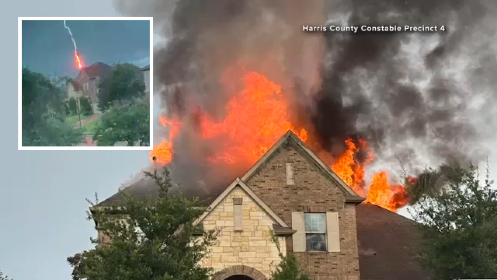 Spring home catches fire from lightning strike near Antique Cedar Lane ...