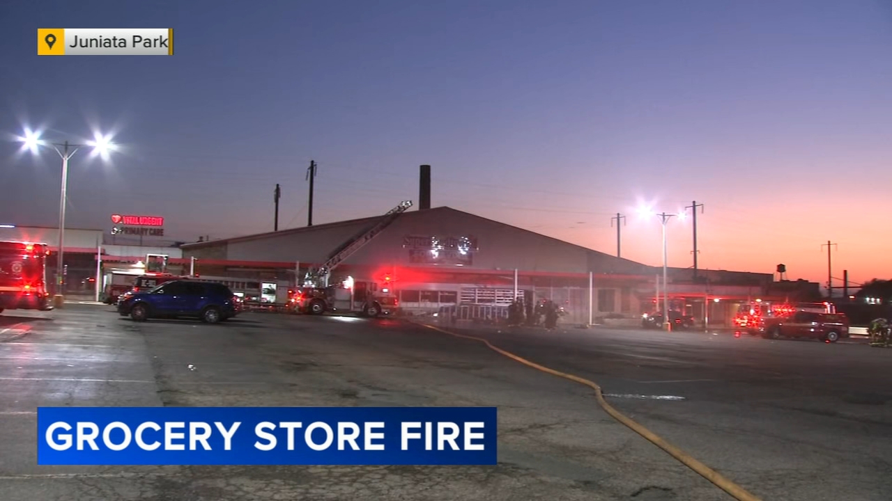Fire erupts in Philadelphia supermarket