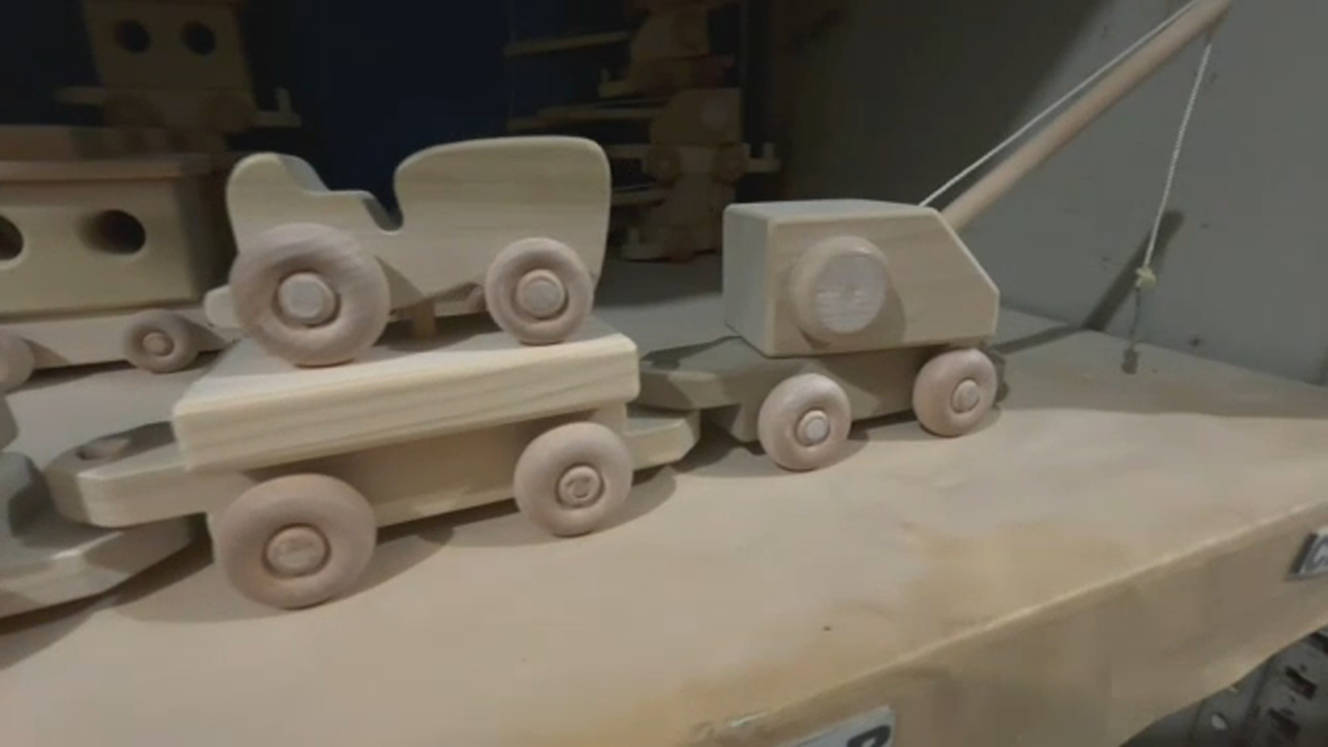 Quality Woodcrafts in Johnston County creates custom wooden toys