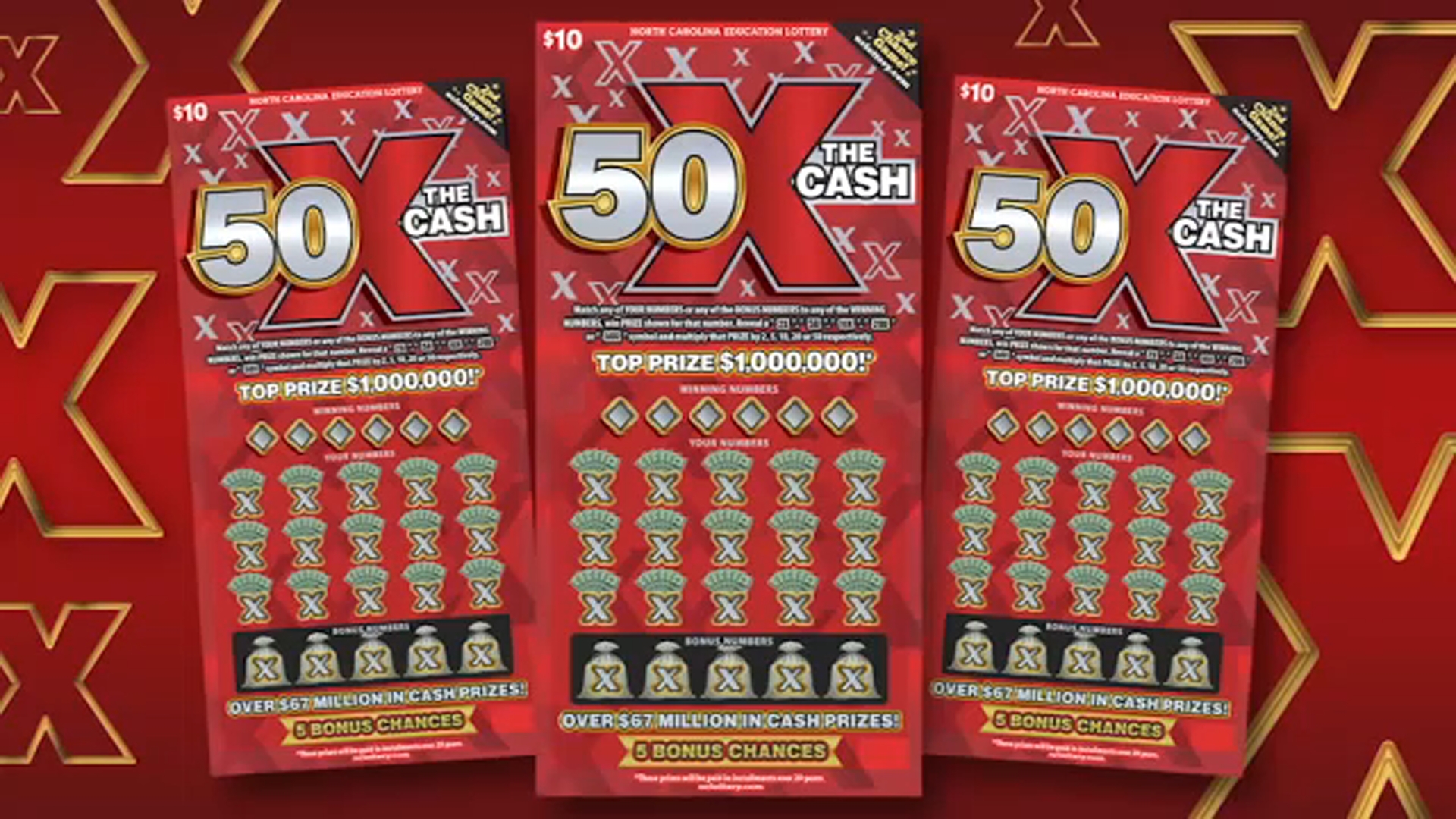 Raleigh man scratches $10 lottery ticket to win $1 million top prize