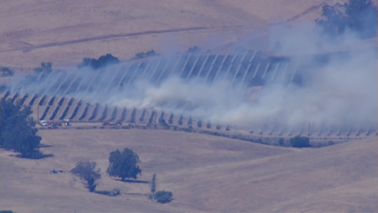 Crews responding to brush fire near Lake Herman Road in Cordelia