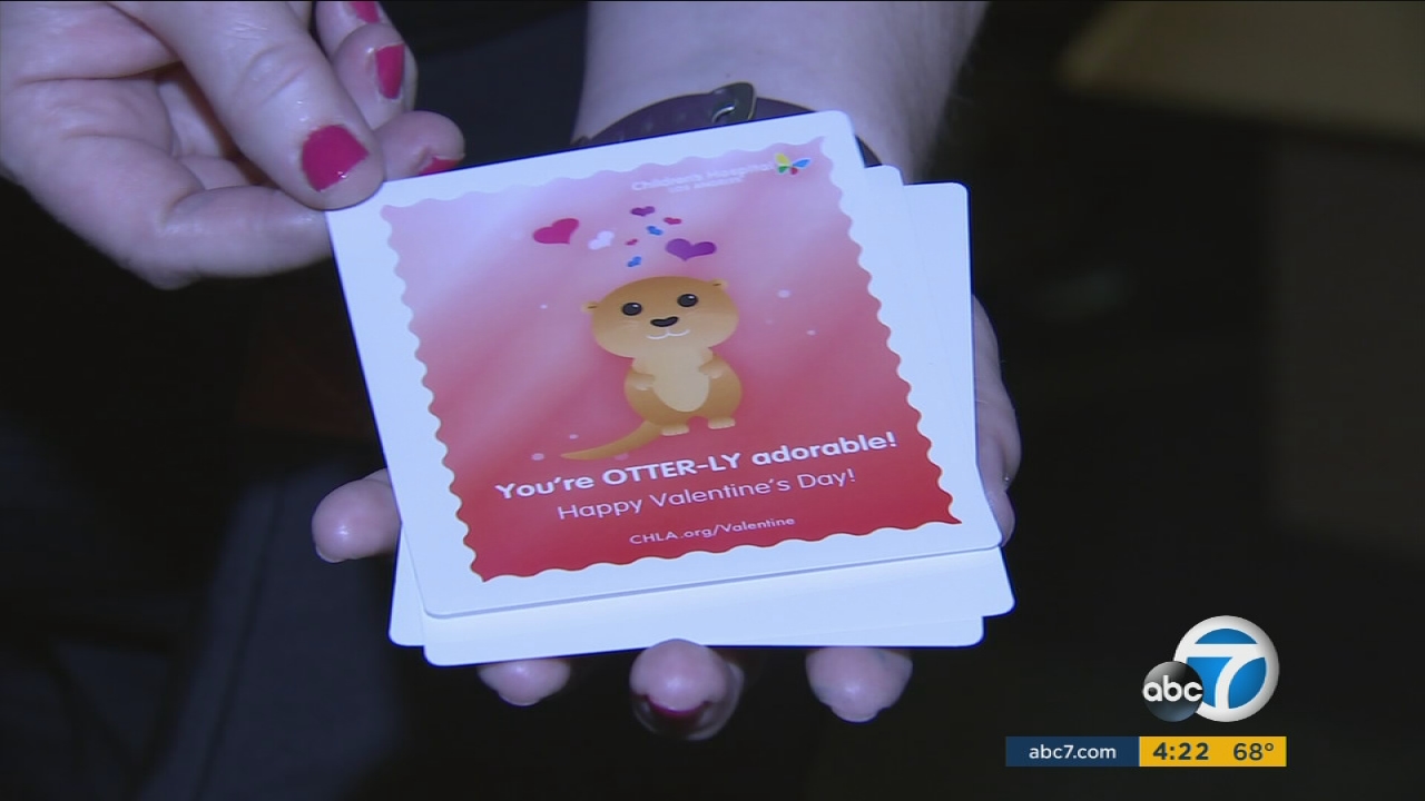 Valentine's Day cards lift kids' spirits at hospital