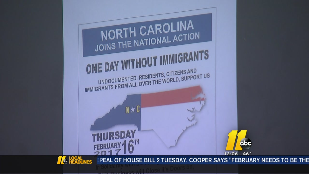 NC to join national 'One Day Without Immigrants'